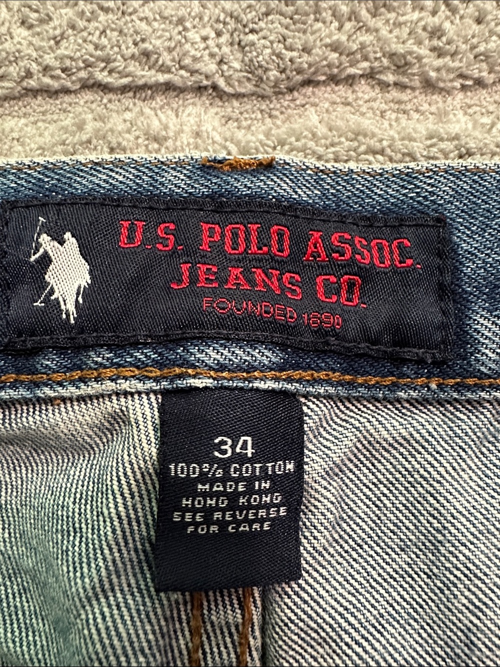 U.S. Polo Assoc Men's Light Blue Denim Jean Shorts - Picture 2 of 8